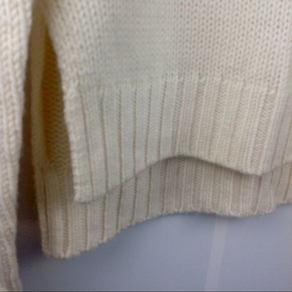 A.L.C. Jake Cream 4-Ply Wool Chunky Turtleneck Sweater Size XS - Picture 6 of 8